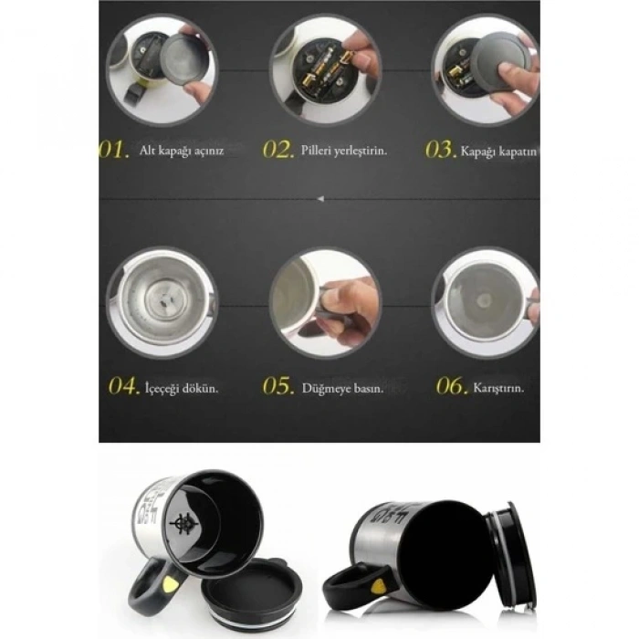 Kendi Kendini Karıştıran Kupa Mixer Kupa