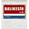 Dekoratif Şehir Plaka Retro Tablo MDF Ahşap Tablo - 10
