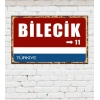 Dekoratif Şehir Plaka Retro Tablo MDF Ahşap Tablo - 11