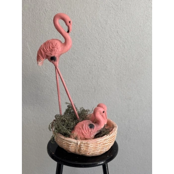 Dekoratif Flamingo Heykeli