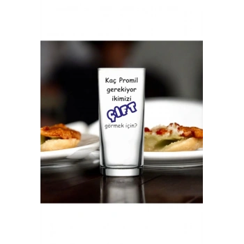 Esprili, Ruh Durumunuzu Yansıtan Baskılı Rakı Bardağı