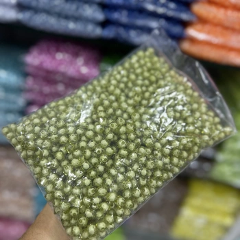 10 mm Pamuklu Küp Boncuk - 500 Gram