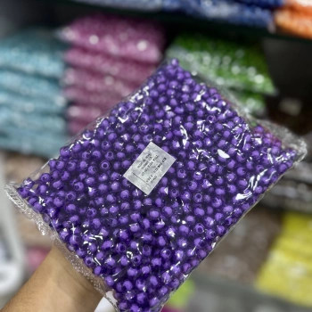 10 mm Pamuklu Küp Boncuk - 500 Gram