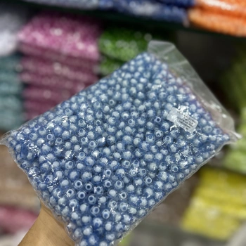 10 mm Pamuklu Küp Boncuk - 500 Gram