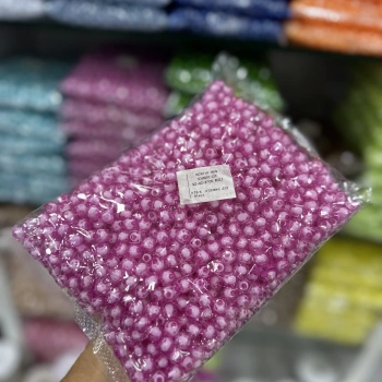 10 mm Pamuklu Küp Boncuk - 500 Gram