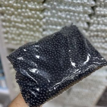 6 mm Siyah Cam İnci (1 Kg)