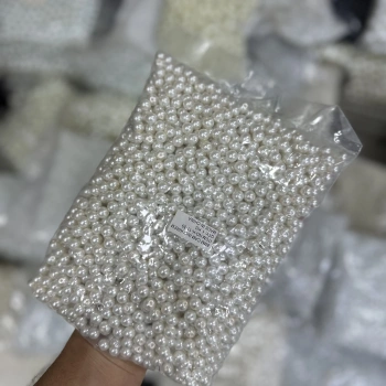 8 mm Krem Cam İnci (1 Kg)