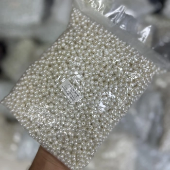 6 mm Krem Cam İnci (1 Kg)