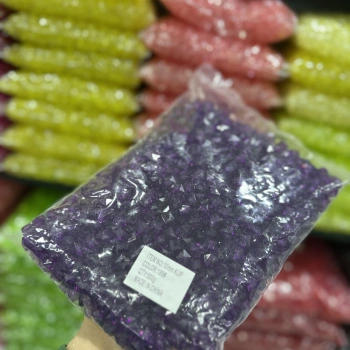 10 MM ŞEFFAF RENKLİ KÜP ÇANTA BONCUĞU (500 GRAM)