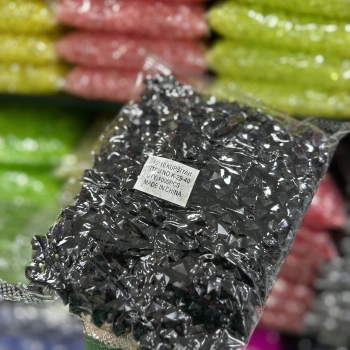 10 MM SİYAH KÜP ÇANTA BONCUĞU (500 GRAM)