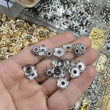 METAL GÜMÜŞ BONCUK KAPAĞI (50 gram)