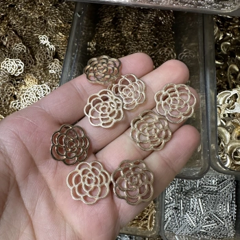 METAL SARI BÜYÜK GÜL APARATI (50 gram)
