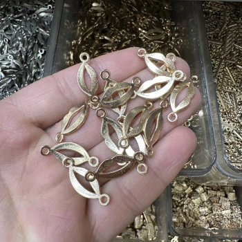 METAL SARI DUDAK ÇİFT KULPLU (50 gram)