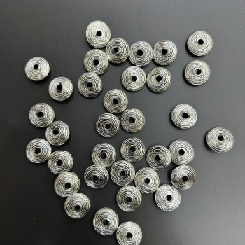 ESKİTME GÜMÜŞ BONCUK (500 gram - 400 adet)