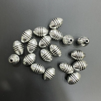 ESKİTME GÜMÜŞ BONCUK (500 gram - 130 adet)