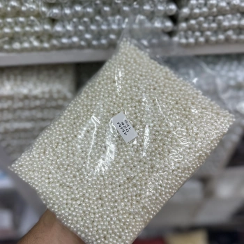 4 mm Krem Cam İnci (1 Kg)