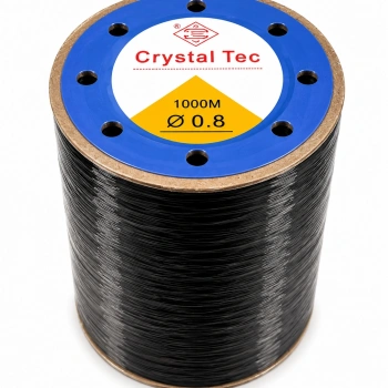 0.8 mm Siyah Lastikli Misina 1000 Metre – Dayanıklı Elastik Takı İpi