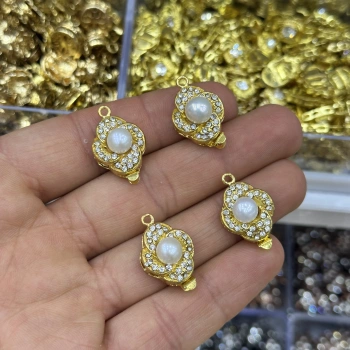 Taşlı İnci Mıknatıslı Kolye ve Bileklik Kapama – Adet