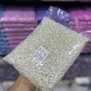 6 mm Krem Yarım İnci Boncuk 500 Gr