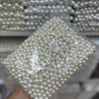 10 mm Krem Cam İnci (1 Kg)