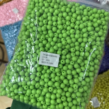 8 mm Renkli Akrilik Boncuk (500 gram)