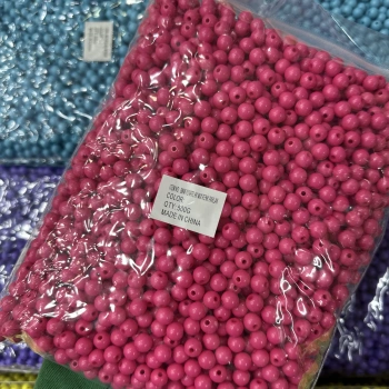 8 mm Renkli Akrilik Boncuk (500 gram)