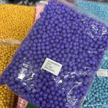 8 mm Renkli Akrilik Boncuk (500 gram)