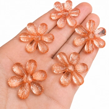 AKRİLİK TURUNCU PAPATYA (500 GRAM - 150 ADET)