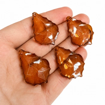 AKRİLİK ACI KAHVE YAPRAK (500 GRAM - 145 ADET)
