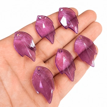 AKRİLİK MOR YAPRAK (500 GRAM - 290 ADET)