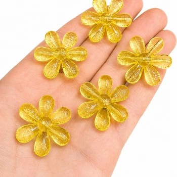 AKRİLİK SARI PAPATYA (500 GRAM - 150 ADET)