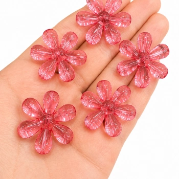 AKRİLİK FUŞYA PAPATYA (500 GRAM - 150 ADET)