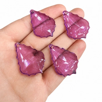 AKRİLİK MOR YAPRAK (500 GRAM - 145 ADET)
