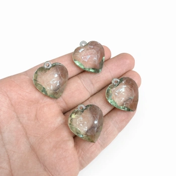 AKRİLİK YAĞ YEŞİL KALP (500 gram - 165 adet)