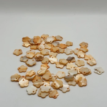 DOĞAL TURUNCU ÇİÇEK SEDEF (25 GRAM - 50 ADET)