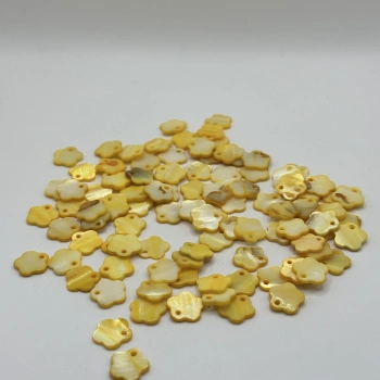 DOĞAL SARI ÇİÇEK SEDEF (25 GRAM - 50 ADET)