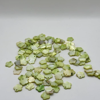 DOĞAL YEŞİL ÇİÇEK SEDEF (25 GRAM - 50 ADET)