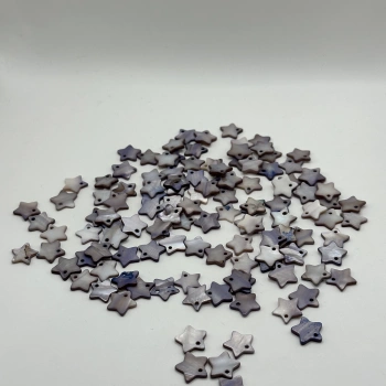 DOĞAL LİLA SEDEF YILDIZ BONCUK (25 GRAM - 65 adet)
