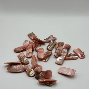 DOĞAL SOMON SEDEF BONCUK (25 GRAM - 8 ADET)