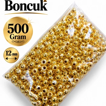 12 mm Lak Kaplama Boncuk 500 Gram
