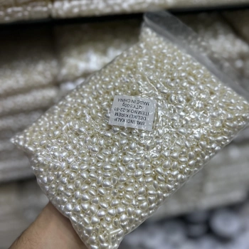Lüks 8 mm Kalp Şekilli Barok İnci Boncuk - 500 Gram