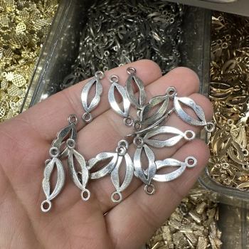 METAL GÜMÜŞ DUDAK ÇİFT KULPLU (50 gram)