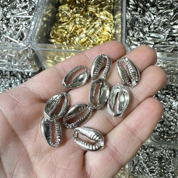 METAL GÜMÜŞ DENİZ KABUĞU (50 gram)