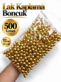 12 mm Yuvarlak Lak Kaplama Boncuk 500 Gram