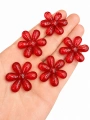 AKRİLİK KIRMIZI PAPATYA (500 GRAM - 150 ADET)