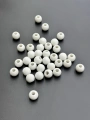 12 MM Akrilik Beyaz Boncuk 500 Gram
