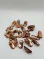 DOĞAL KOYU KAREMEL SEDEF BONCUK (25 GRAM - 8 ADET)