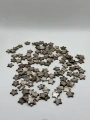 DOĞAL KAHVE SEDEF YILDIZ BONCUK (25 GRAM - 65 adet)