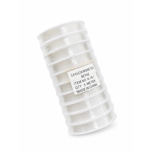 0,8 mm 10’lu Lastikli Misina – Dayanıklı Elastik Takı İpi