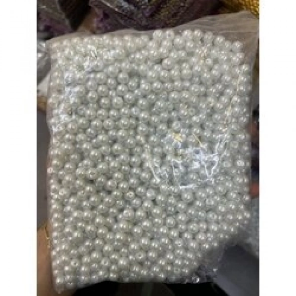10 mm beyaz cam inci (1 kg)